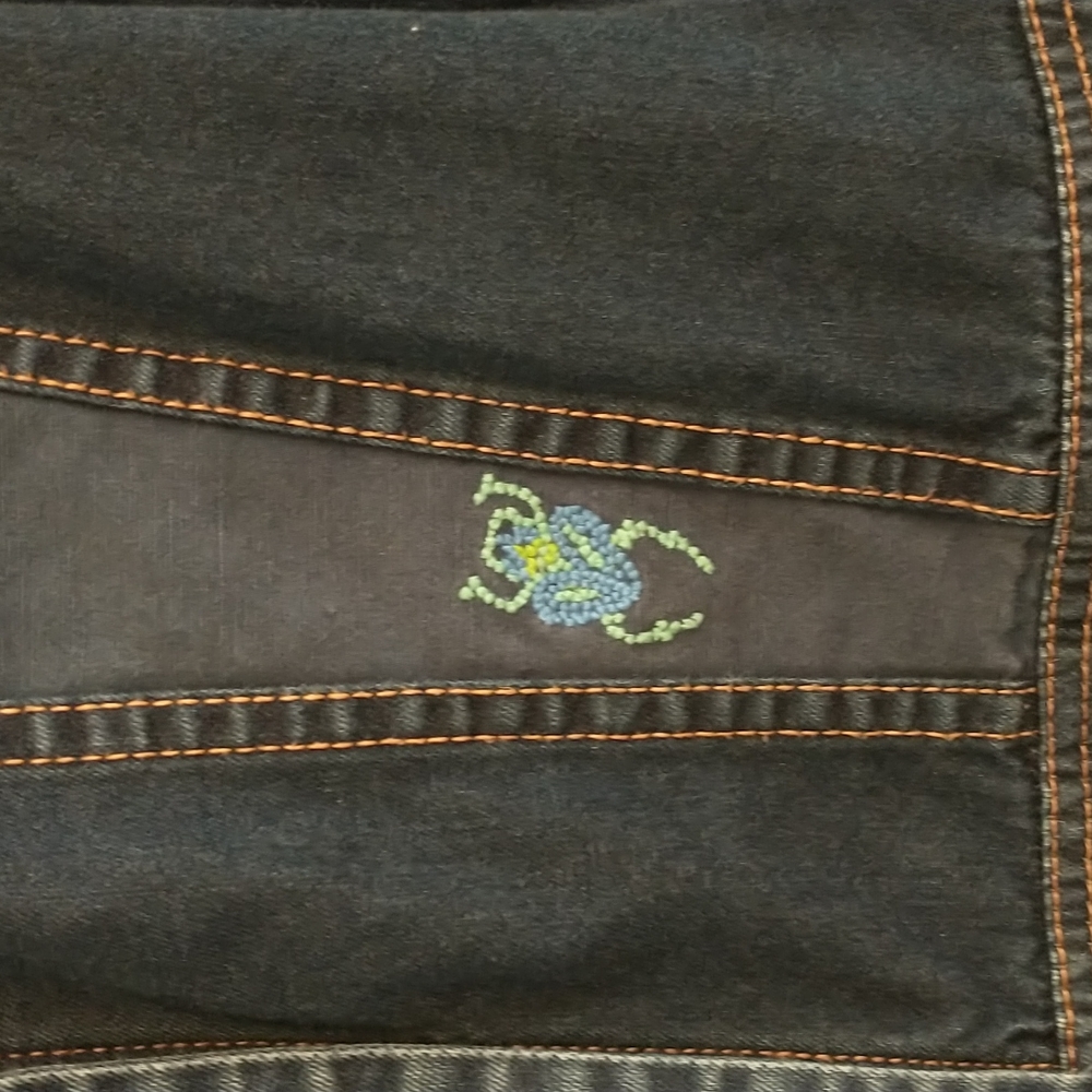 Oilily Unique Embroidered ¾ sleeve Denim Jacket 36 US 6 SMALL - Picture 5 of 12